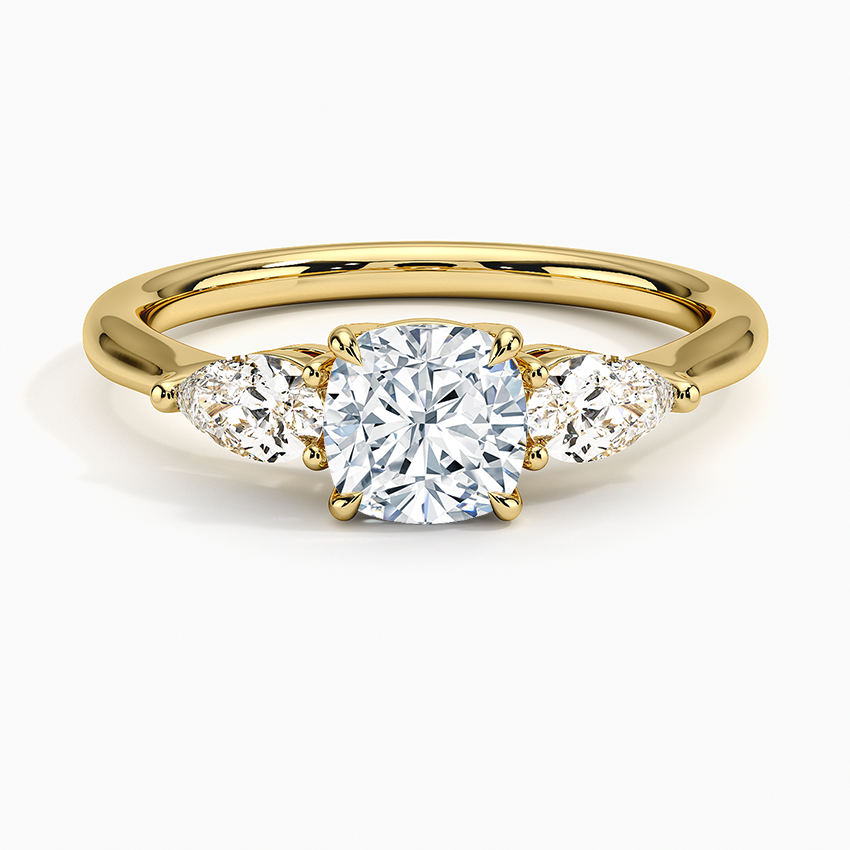 ecomposer-view with diamond shape-cushion,ecomposer-size-1-ct,ecomposer-metal type-yellow-gold-18k