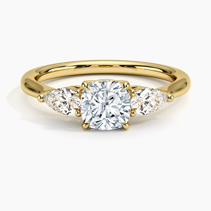 ecomposer-view with diamond shape-cushion,ecomposer-size-1-ct,ecomposer-metal type-yellow-gold-18k