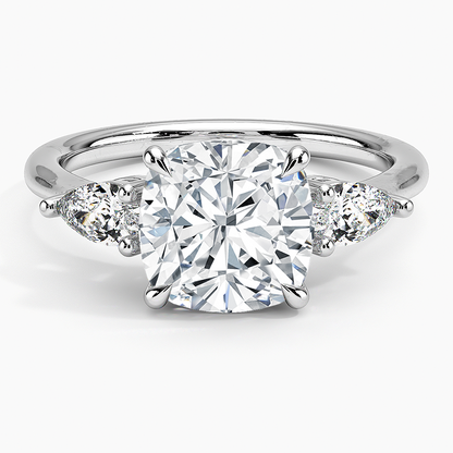 ecomposer-view with diamond shape-cushion,ecomposer-size-2.5-ct,ecomposer-metal type-white-gold-18k