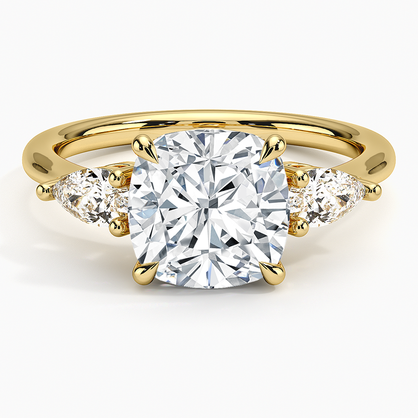 ecomposer-metal type-yellow-gold-18K,ecomposer-ring setting-trilogy