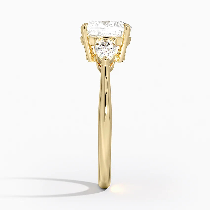 ecomposer-metal type-yellow-gold-18K,ecomposer-ring setting-trilogy