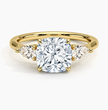ecomposer-metal type-yellow-gold-18K,ecomposer-ring setting-trilogy