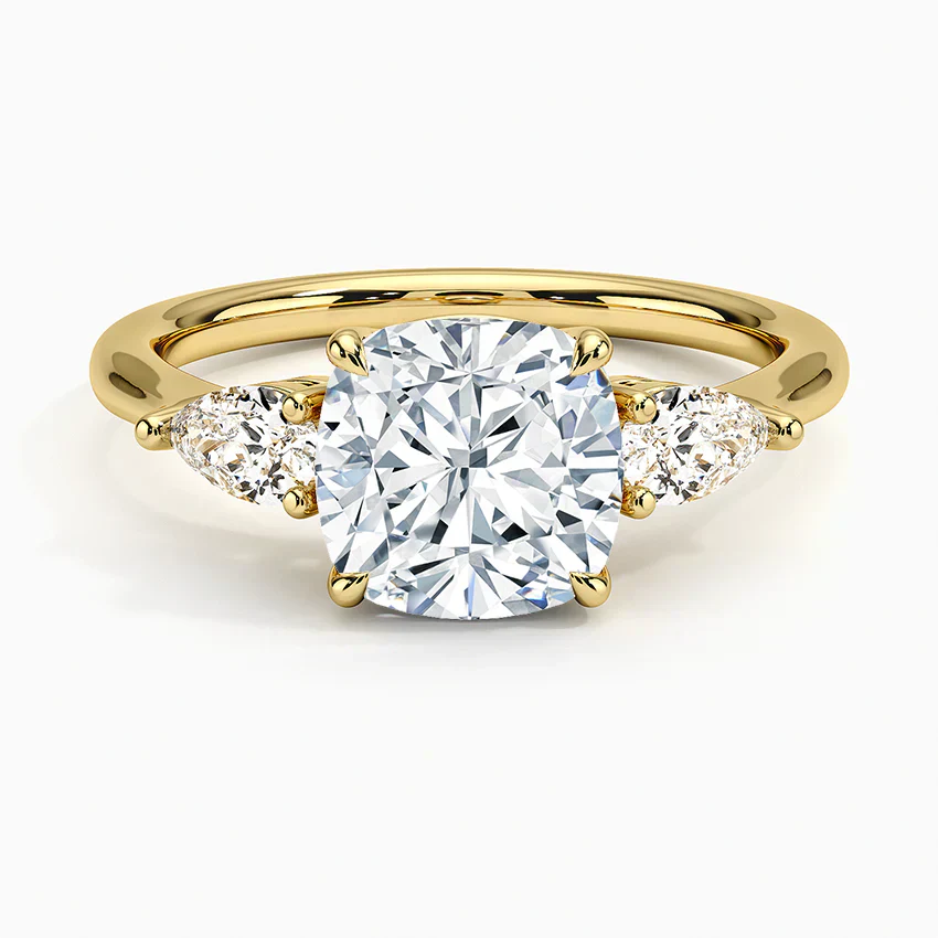 ecomposer-view with diamond shape-cushion,ecomposer-size-2-ct,ecomposer-metal type-yellow-gold-18k