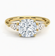 ecomposer-view with diamond shape-cushion,ecomposer-size-2-ct,ecomposer-metal type-yellow-gold-18k