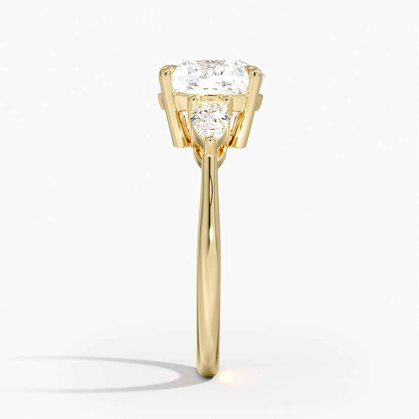ecomposer-metal type-yellow-gold-18K,ecomposer-ring setting-trilogy