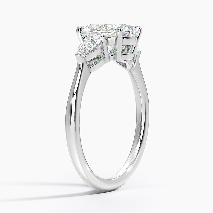 ecomposer-metal type-white-gold-18K,ecomposer-ring setting-trilogy
