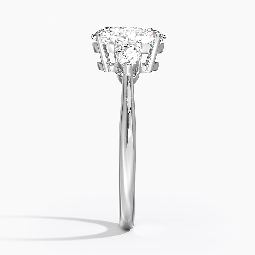 ecomposer-metal type-white-gold-18K,ecomposer-ring setting-trilogy