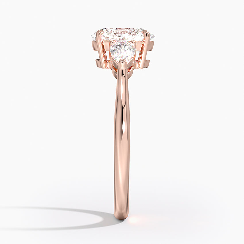 ecomposer-metal type-rose-gold-18K,ecomposer-ring setting-trilogy