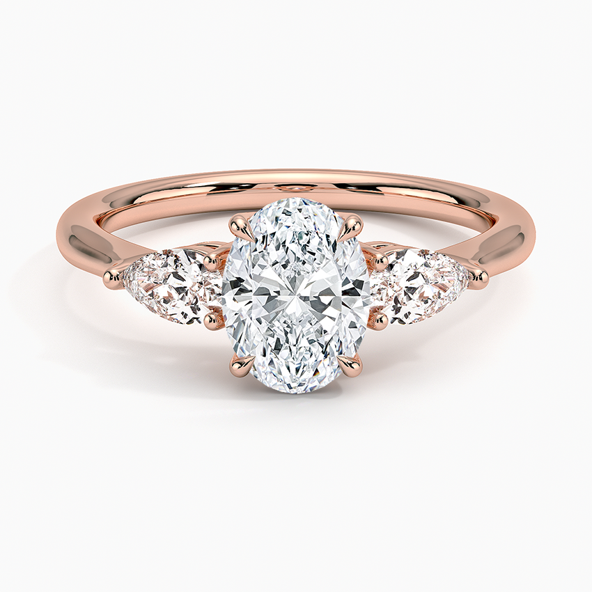 ecomposer-view with diamond shape-oval,ecomposer-size-1-ct,ecomposer-metal type-rose-gold-18k