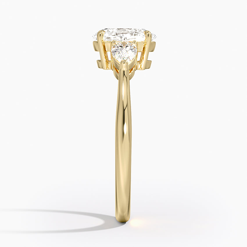 ecomposer-metal type-yellow-gold-18K,ecomposer-ring setting-trilogy