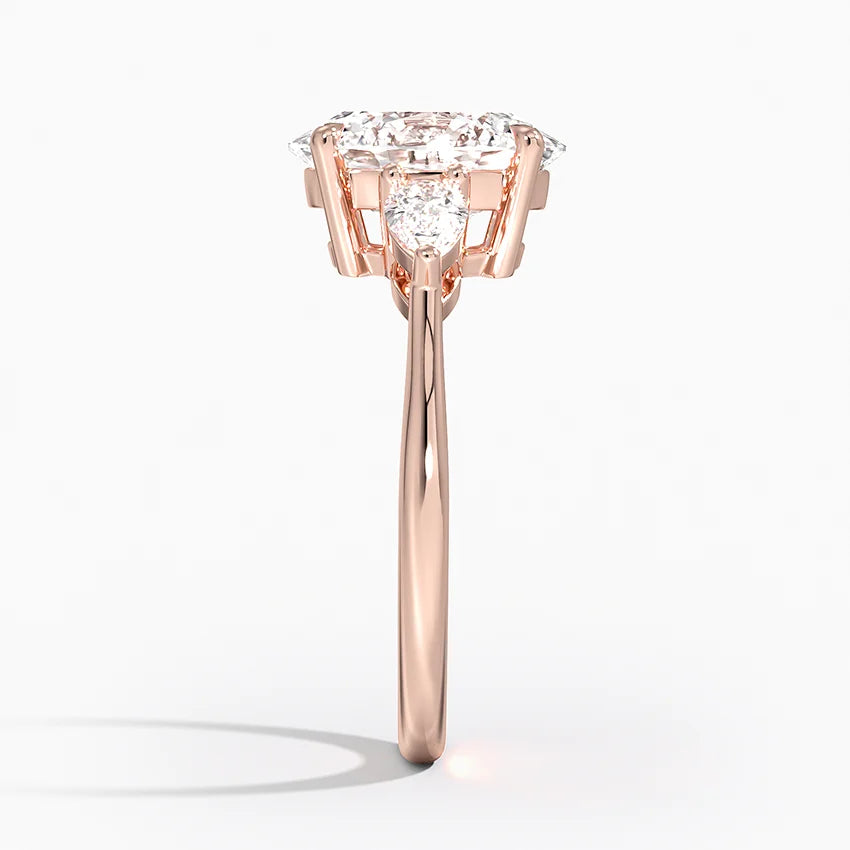 ecomposer-metal type-rose-gold-18K,ecomposer-ring setting-trilogy