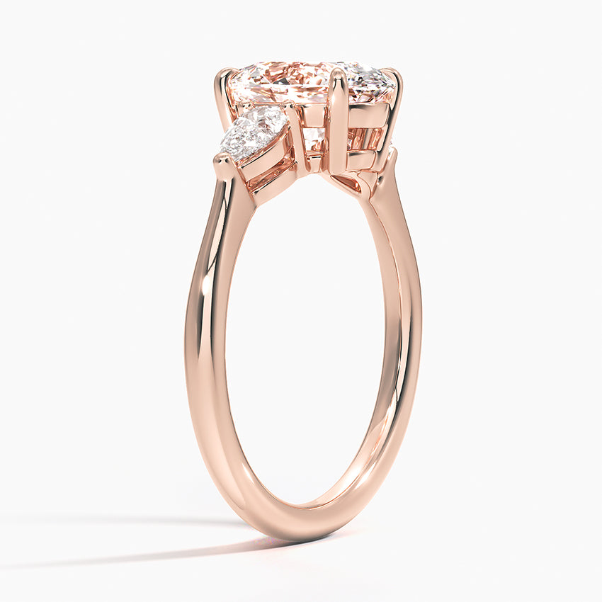 ecomposer-metal type-rose-gold-18K,ecomposer-ring setting-trilogy