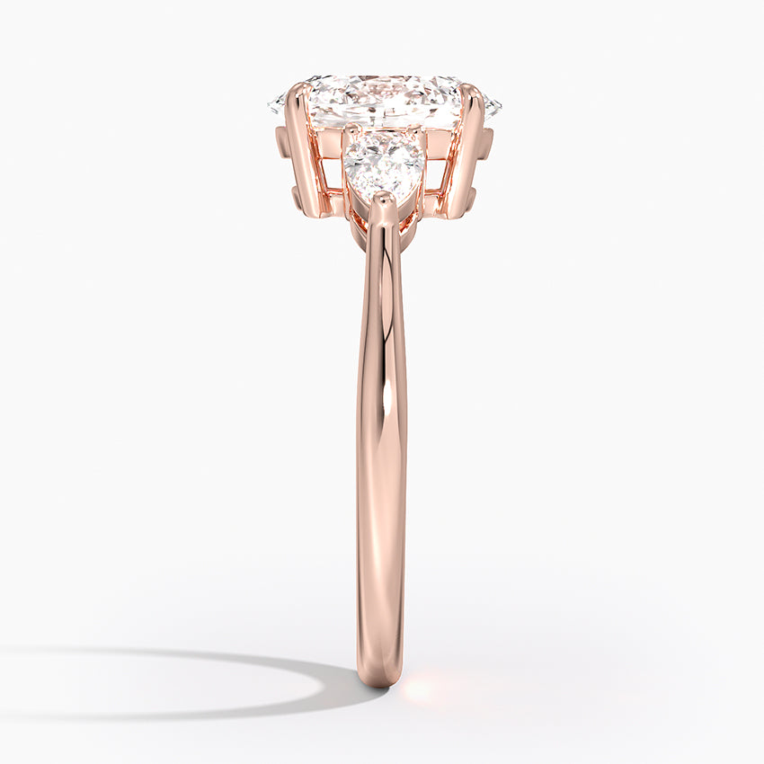 ecomposer-metal type-rose-gold-18K,ecomposer-ring setting-trilogy