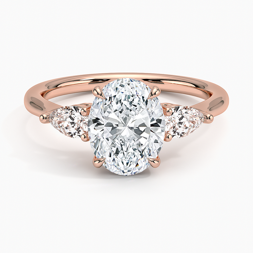ecomposer-metal type-rose-gold-18K,ecomposer-ring setting-trilogy