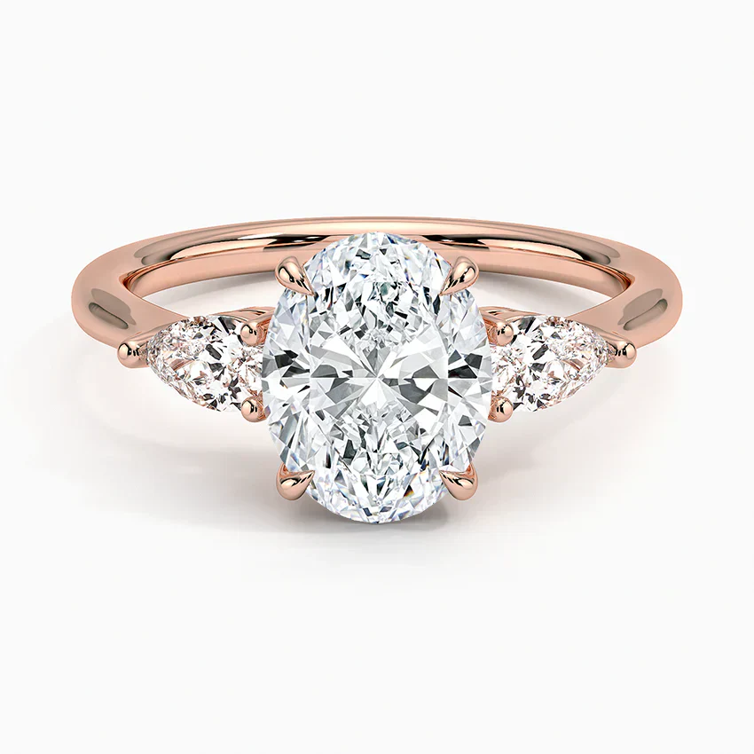 ecomposer-view with diamond shape-oval,ecomposer-size-2-ct,ecomposer-metal type-rose-gold-18k