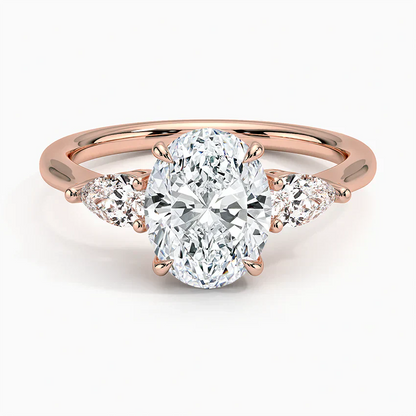 ecomposer-view with diamond shape-oval,ecomposer-size-2-ct,ecomposer-metal type-rose-gold-18k