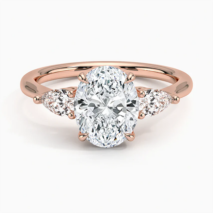 ecomposer-view with diamond shape-oval,ecomposer-size-2-ct,ecomposer-metal type-rose-gold-18k