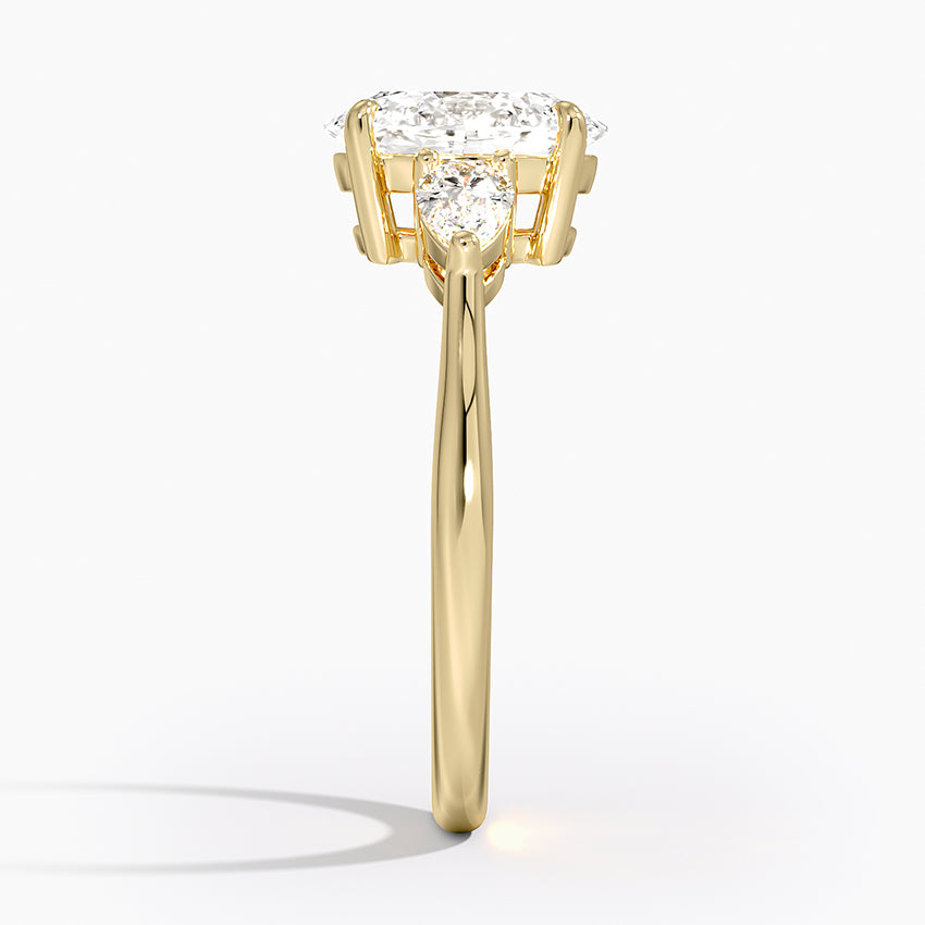 ecomposer-metal type-yellow-gold-18K,ecomposer-ring setting-trilogy