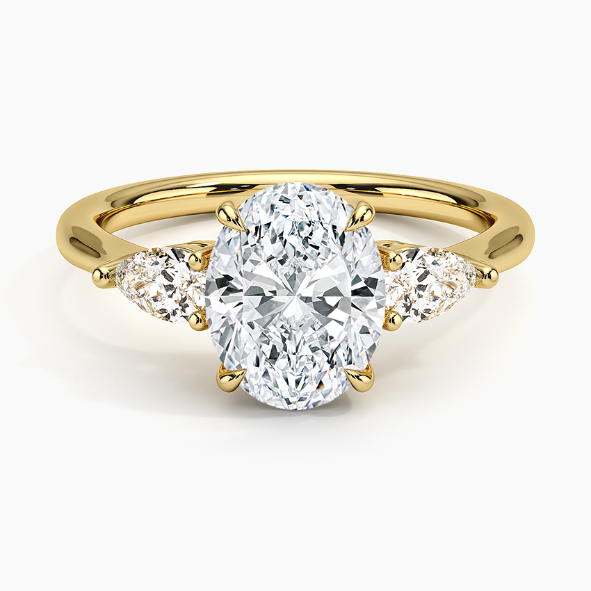 ecomposer-metal type-yellow-gold-18K,ecomposer-ring setting-trilogy