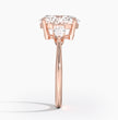 ecomposer-metal type-rose-gold-18K,ecomposer-ring setting-trilogy