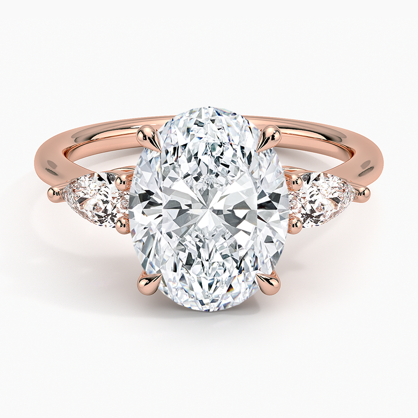 ecomposer-view with diamond shape-oval,ecomposer-size-3-ct,ecomposer-metal type-rose-gold-18k