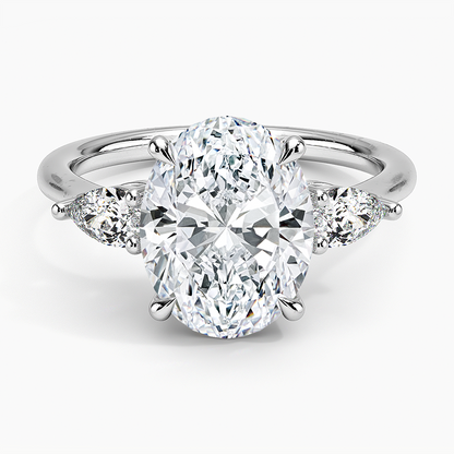 ecomposer-view with diamond shape-oval,ecomposer-size-3-ct,ecomposer-metal type-white-gold-18k