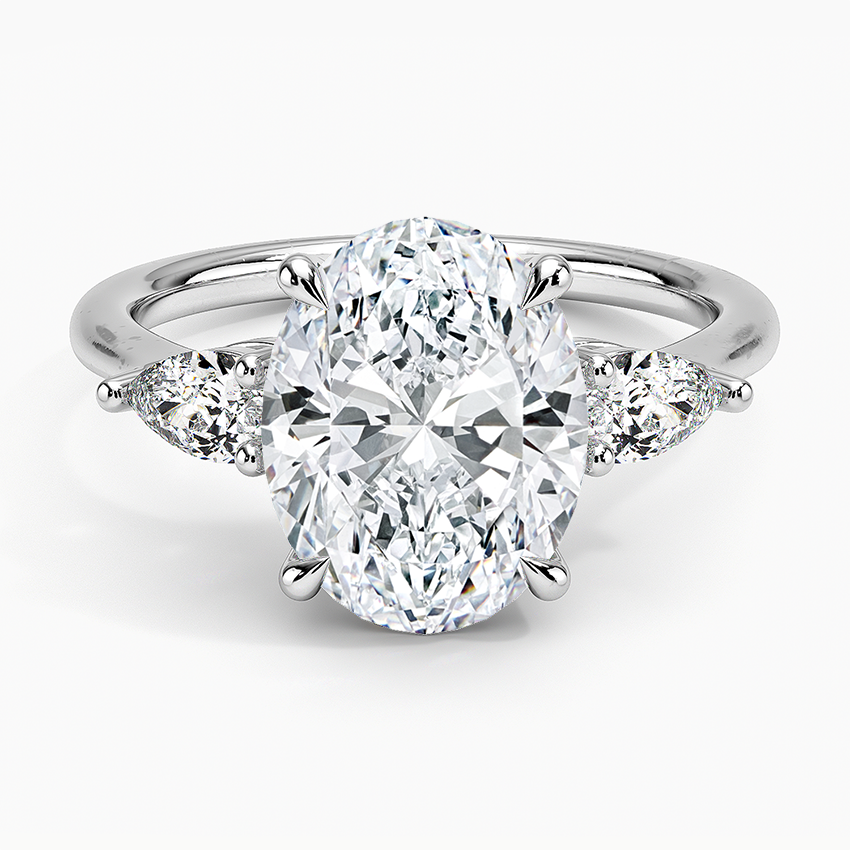 ecomposer-view with diamond shape-oval,ecomposer-size-3-ct,ecomposer-metal type-white-gold-18k