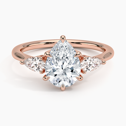 ecomposer-view with diamond shape-pear,ecomposer-size-1.5-ct,ecomposer-metal type-rose-gold-18k