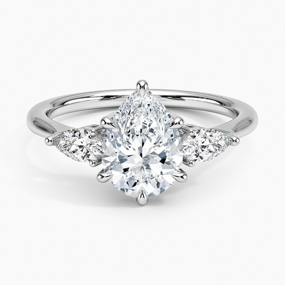 ecomposer-view with diamond shape-pear,ecomposer-size-1.5-ct,ecomposer-metal type-white-gold-18k