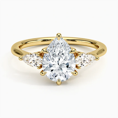 ecomposer-view with diamond shape-pear,ecomposer-size-1.5-ct,ecomposer-metal type-yellow-gold-18k