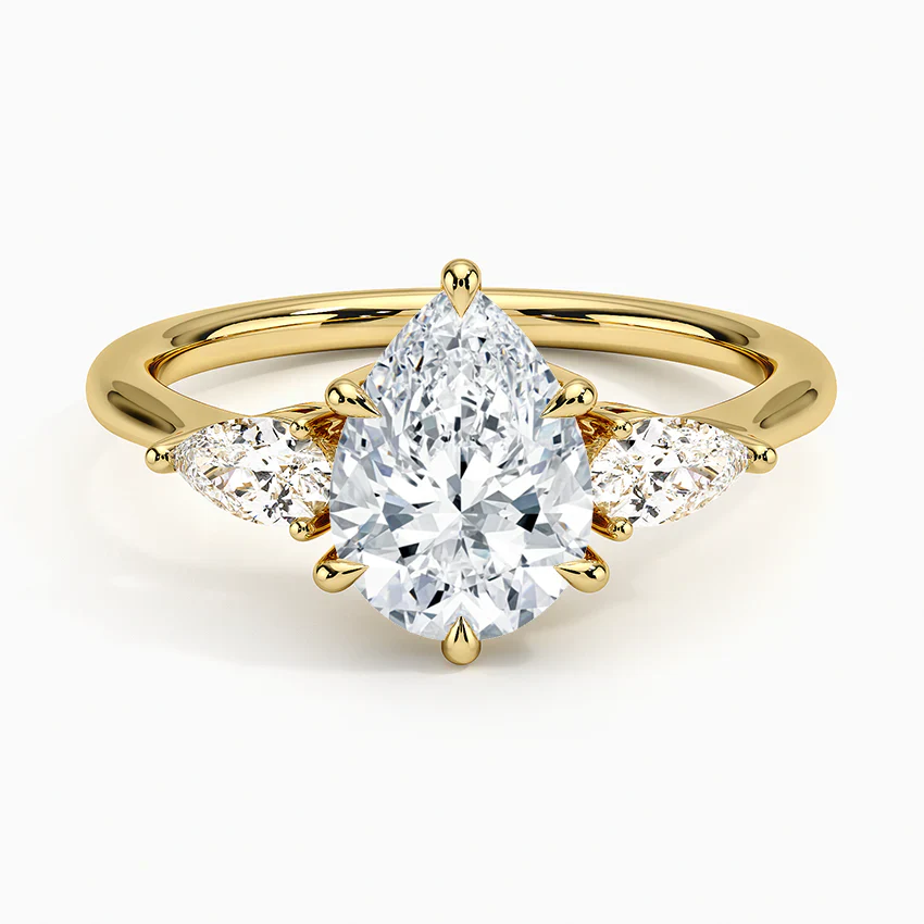 ecomposer-view with diamond shape-pear,ecomposer-size-1.5-ct,ecomposer-metal type-yellow-gold-18k