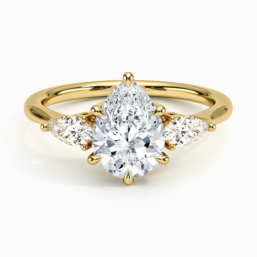 ecomposer-view with diamond shape-pear,ecomposer-size-1.5-ct,ecomposer-metal type-yellow-gold-18k