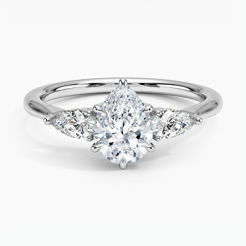 ecomposer-view with diamond shape-pear,ecomposer-size-1-ct,ecomposer-metal type-white-gold-18k