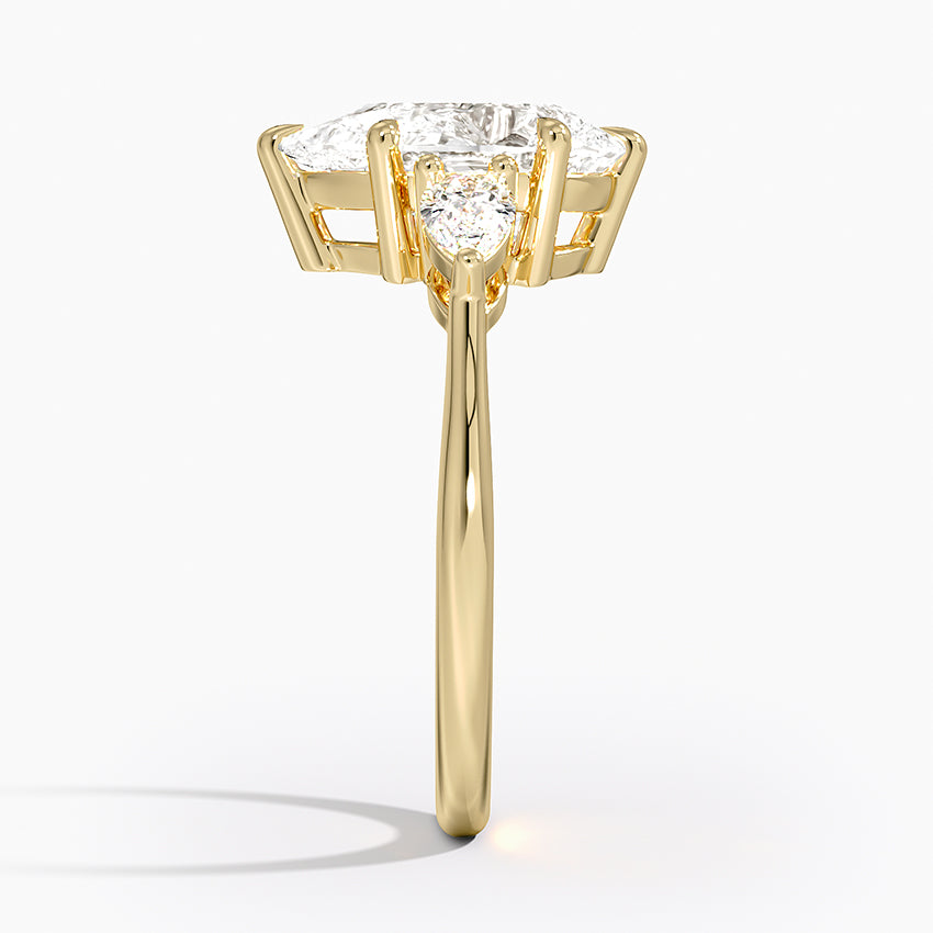 ecomposer-metal type-yellow-gold-18K,ecomposer-ring setting-trilogy