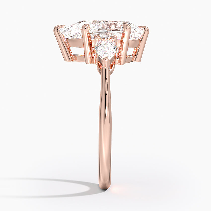 ecomposer-metal type-rose-gold-18K,ecomposer-ring setting-trilogy