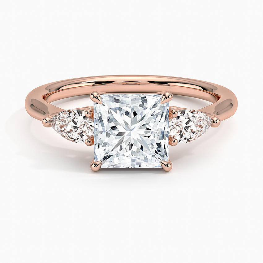 ecomposer-view with diamond shape-princess,ecomposer-size-1.5-ct,ecomposer-metal type-rose-gold-18k