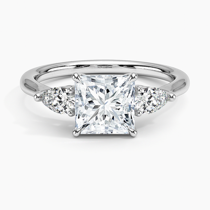 ecomposer-metal type-white-gold-18K,ecomposer-ring setting-trilogy