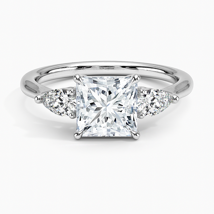 ecomposer-view with diamond shape-princess,ecomposer-size-1.5-ct,ecomposer-metal type-white-gold-18k