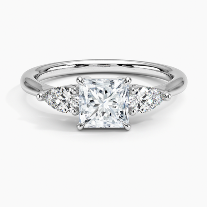 ecomposer-view with diamond shape-princess,ecomposer-size-1-ct,ecomposer-metal type-white-gold-18k