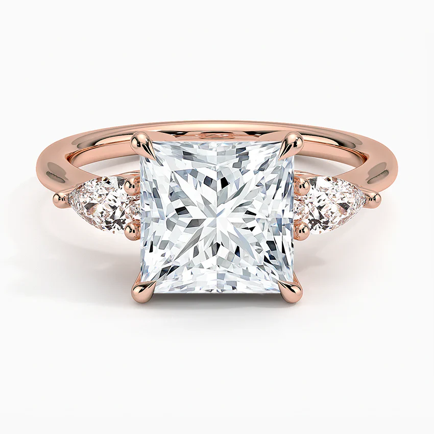 ecomposer-view with diamond shape-princess,ecomposer-size-2.5-ct,ecomposer-metal type-rose-gold-18k