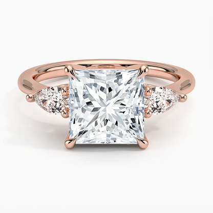 ecomposer-view with diamond shape-princess,ecomposer-size-2.5-ct,ecomposer-metal type-rose-gold-18k