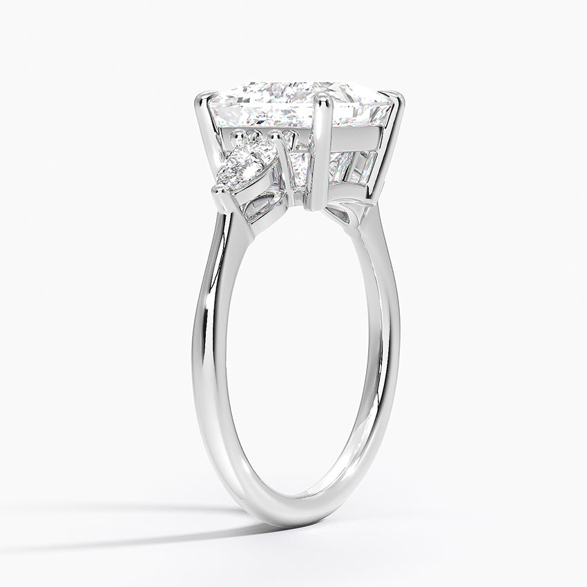ecomposer-metal type-white-gold-18K,ecomposer-ring setting-trilogy