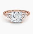 ecomposer-view with diamond shape-princess,ecomposer-size-2-ct,ecomposer-metal type-rose-gold-18k