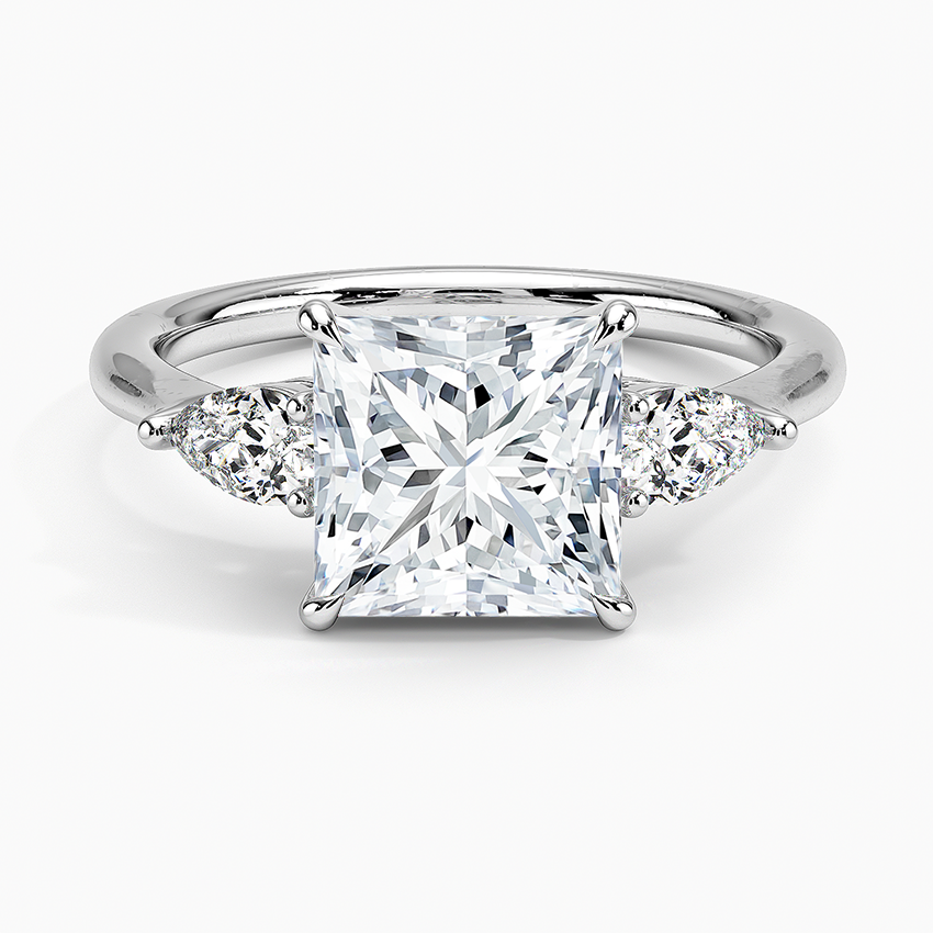 ecomposer-view with diamond shape-princess,ecomposer-size-2-ct,ecomposer-metal type-white-gold-18k