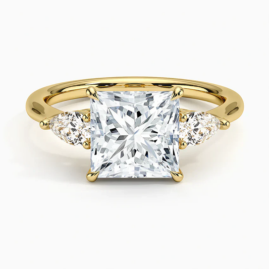 ecomposer-view with diamond shape-princess,ecomposer-size-2-ct,ecomposer-metal type-yellow-gold-18k