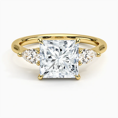 ecomposer-view with diamond shape-princess,ecomposer-size-2-ct,ecomposer-metal type-yellow-gold-18k