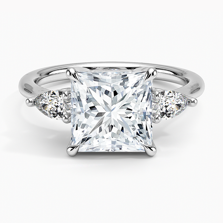 ecomposer-view with diamond shape-princess,ecomposer-size-3-ct,ecomposer-metal type-white-gold-18k