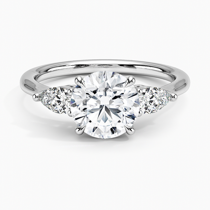 ecomposer-view with diamond shape-round,ecomposer-size-1.5-ct,ecomposer-metal type-white-gold-18k