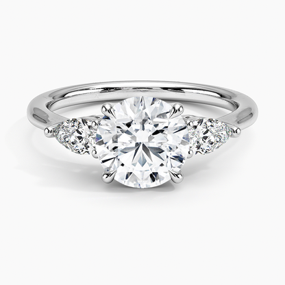 ecomposer-view with diamond shape-round,ecomposer-size-1.5-ct,ecomposer-metal type-white-gold-18k