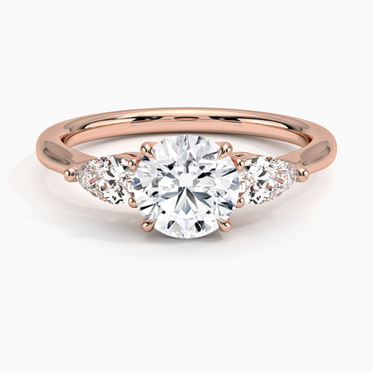 ecomposer-view with diamond shape-round,ecomposer-size-1-ct,ecomposer-metal type-rose-gold-18k